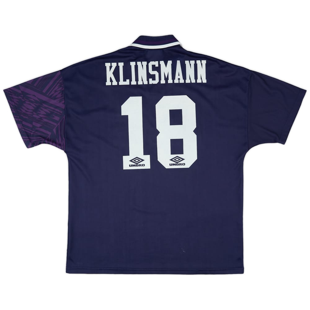 1994-95 Tottenham Away Shirt Klinsmann #18 - 7/10 - (XL)