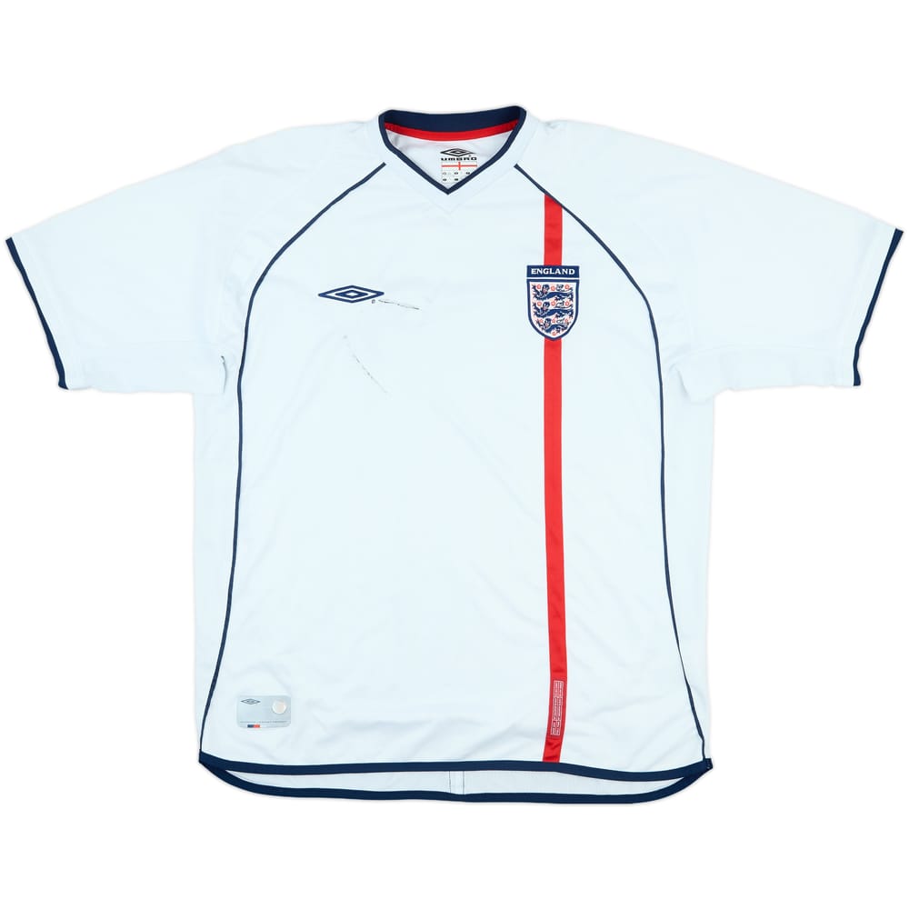 2001-03 England Home Shirt - 5/10 - (XL)