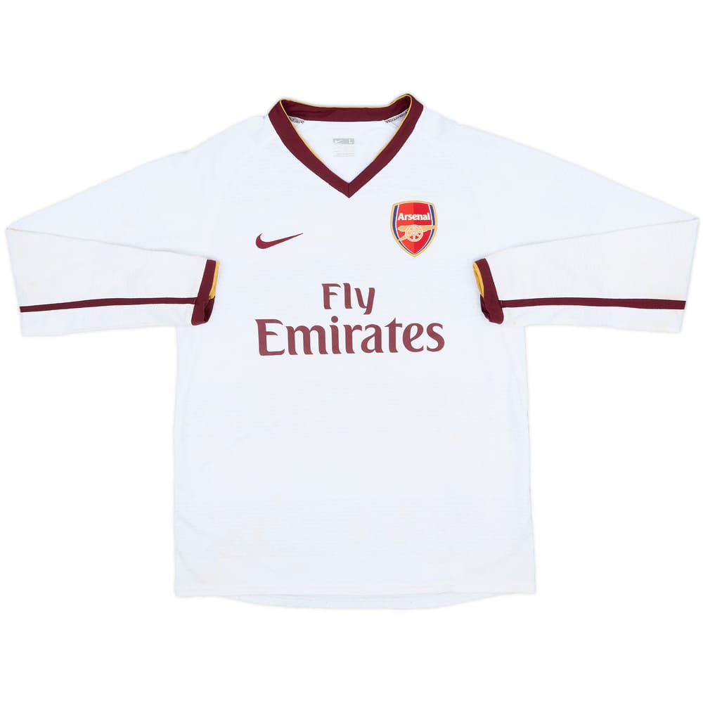 2007-08 Arsenal Away L/S Shirt - 6/10 - (L.Boys)