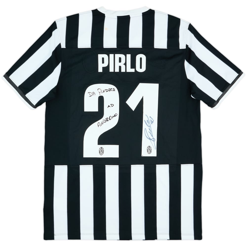 2013-14 Juventus Signed Home Shirt Pirlo #21 - 6/10 - (L)