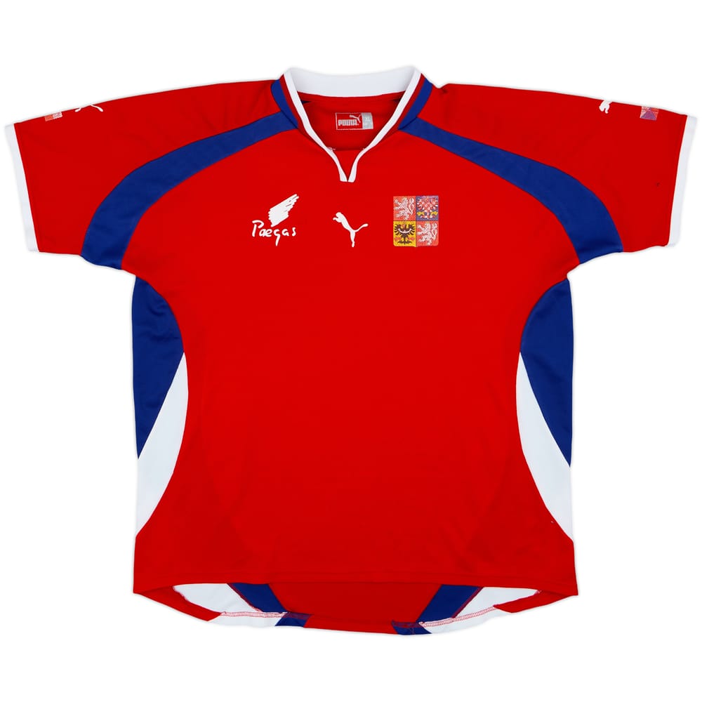 2000-02 Czech Republic Basic Home Shirt - 4/10 - (XL)
