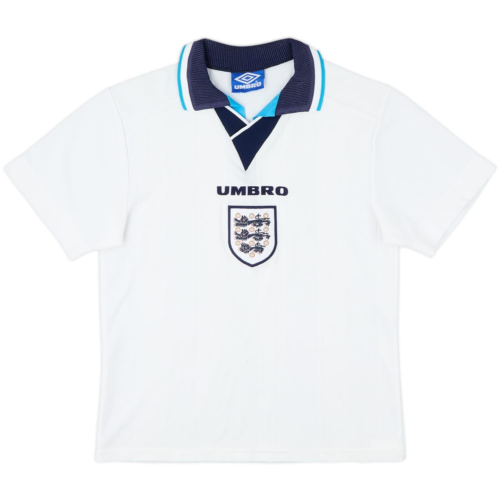 1995-97 England Home Shirt - 6/10 - (M.Boys)