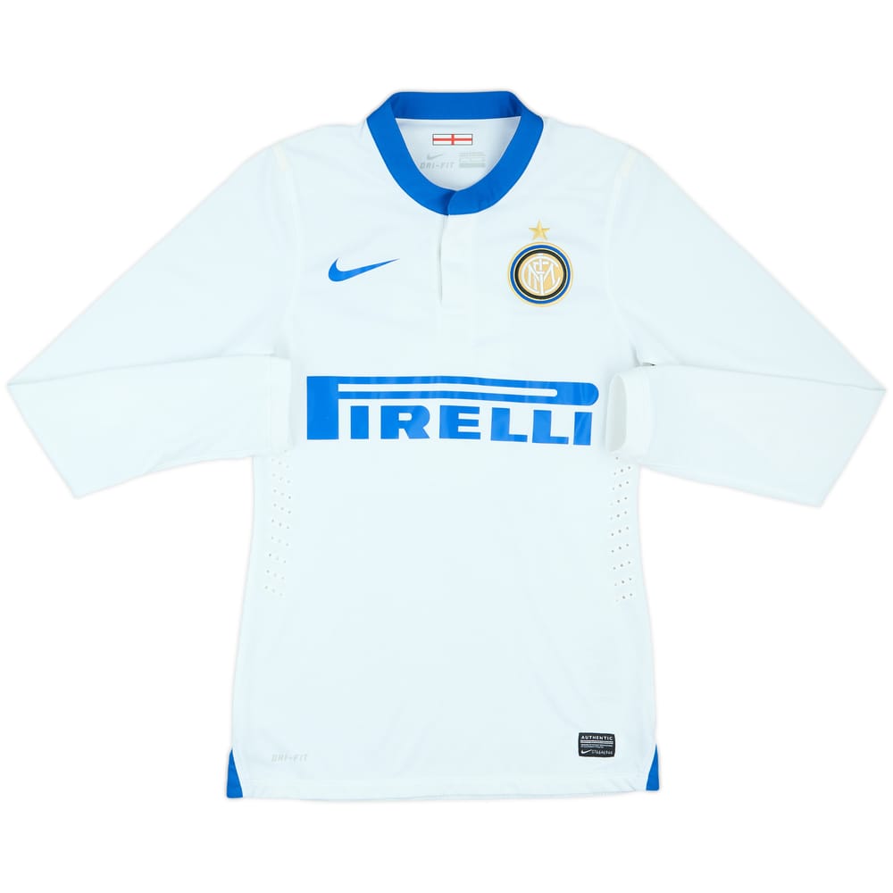 2013-14 Inter Milan Match Issue Away L/S Shirt #6