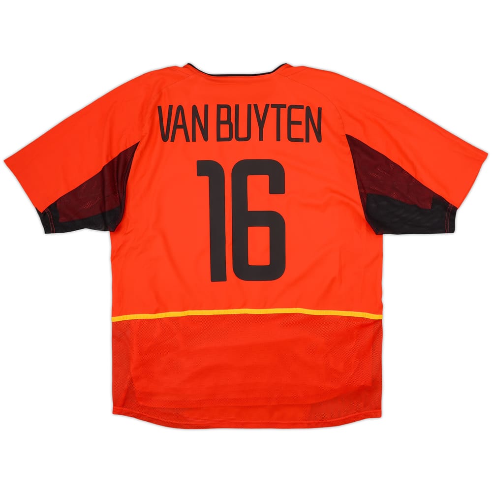 2002-04 Belgium Player Issue Home Shirt Van Buyten #16 - 9/10 - (L)