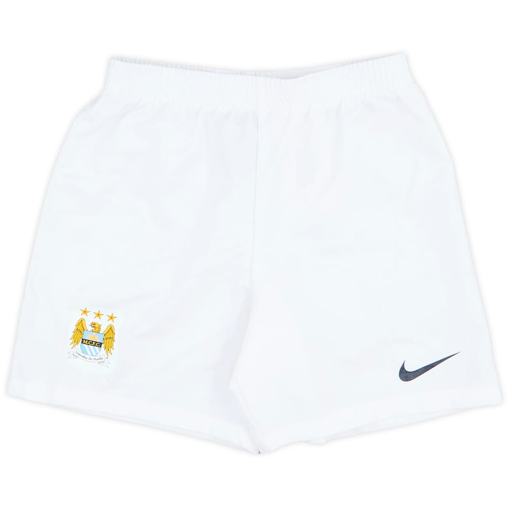 2013-14 Manchester City Home Shorts - 7/10 - (5-6 Years)