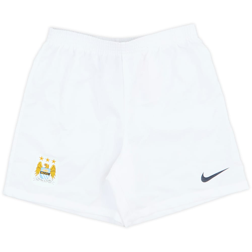 2013-14 Manchester City Home Shorts - 9/10 - (6-7 Years)