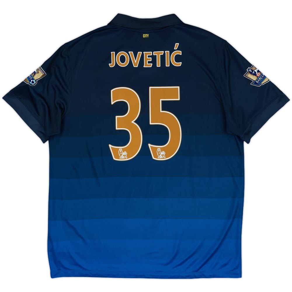 2014-15 Manchester City Away Shirt Jovetic #35 - 7/10 - (XL)