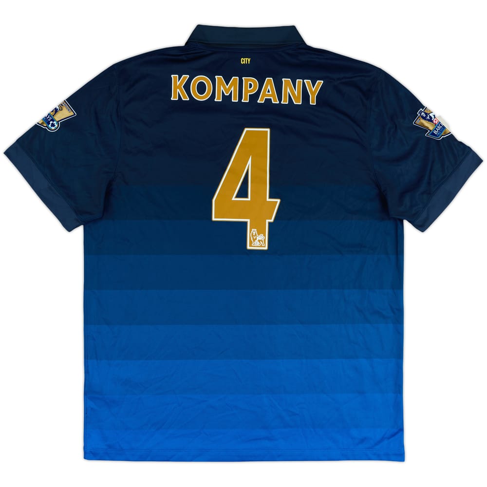 2014-15 Manchester City Away Shirt Kompany #4 - 7/10 - (XL)