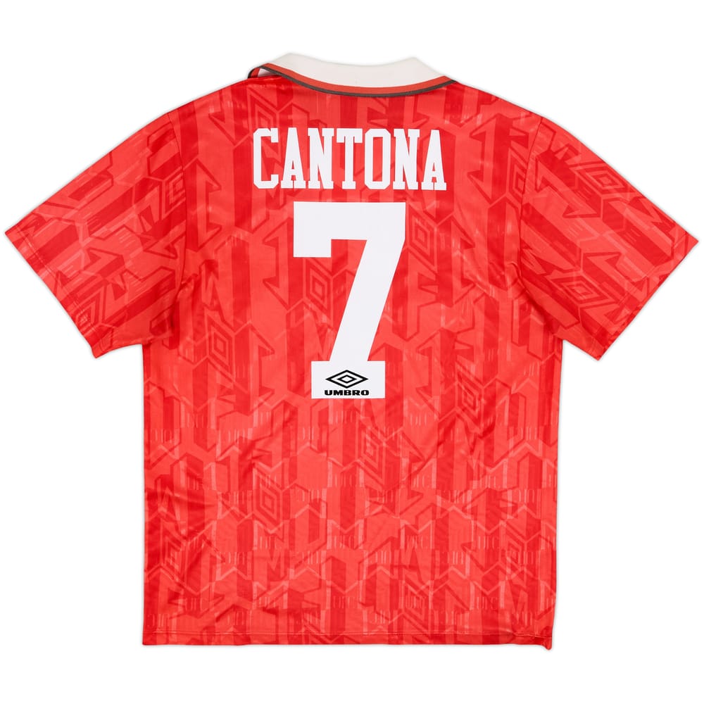 1992-94 Manchester United Home Shirt Cantona #7 - 8/10 - (L)