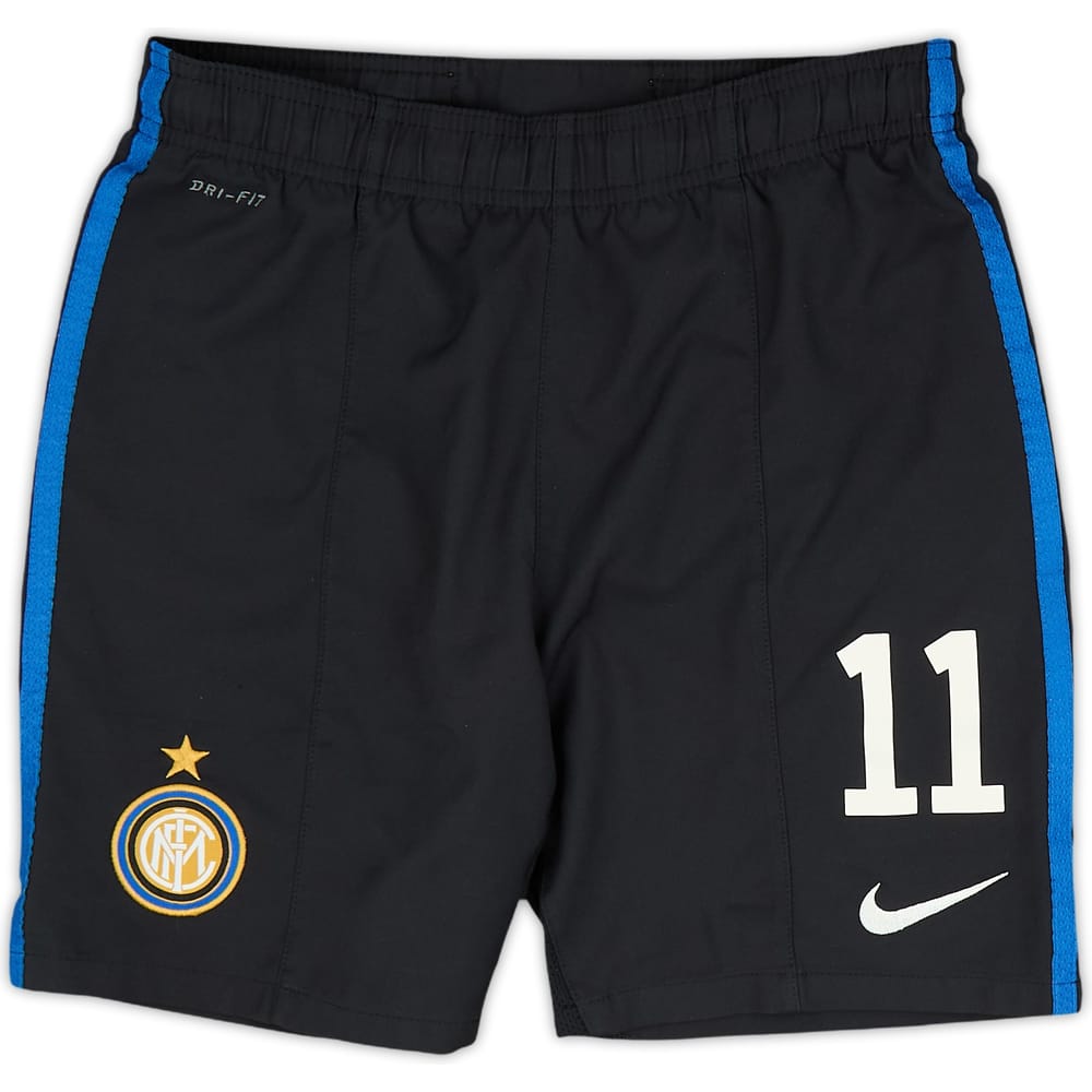2011-12 Inter Milan Home Shorts #11 - 9/10 - (M.Boys)