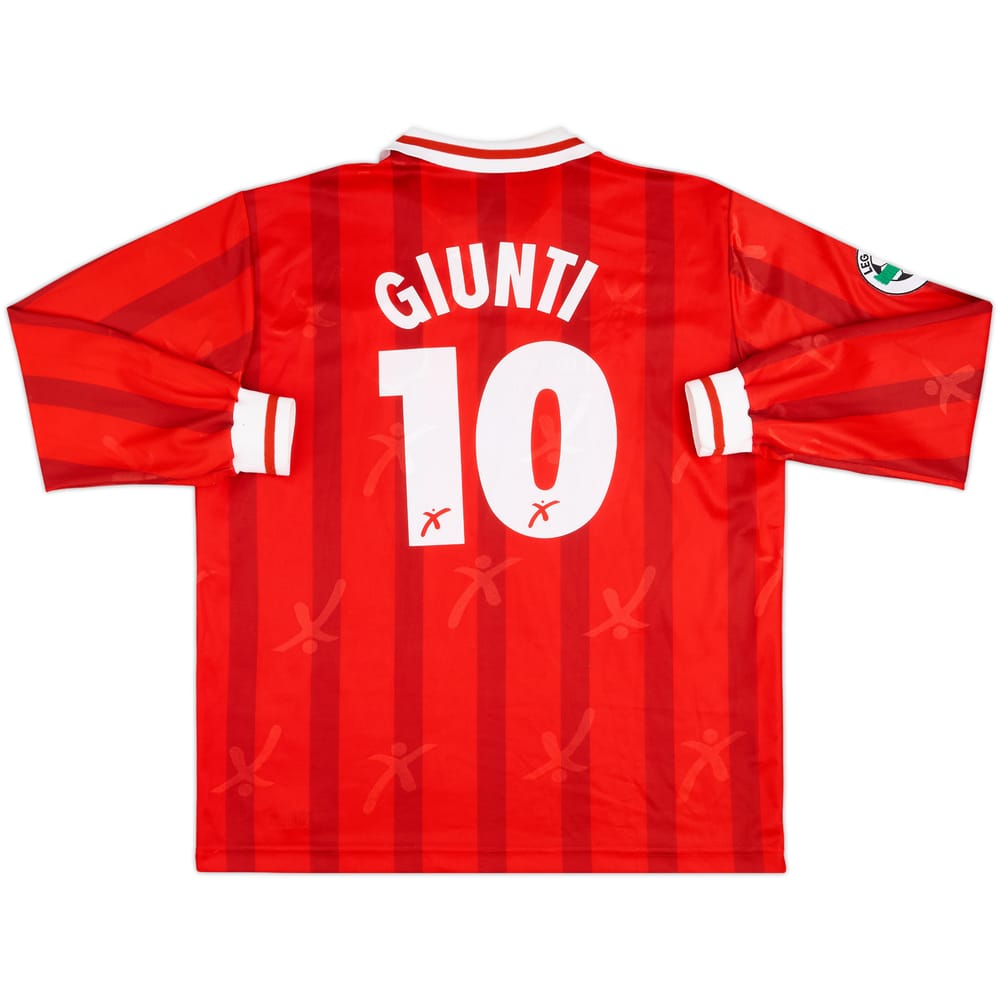 1996-97 Perugia Player Issue Home L/S Shirt Giunti #10 - 9/10 - (XXL)