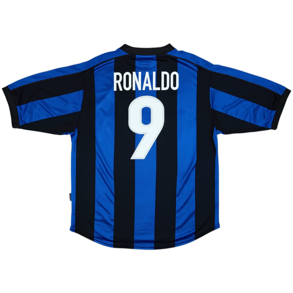 1999-00 Inter Milan Camiseta Local Ronaldo #9 - 9/10 - (L)
