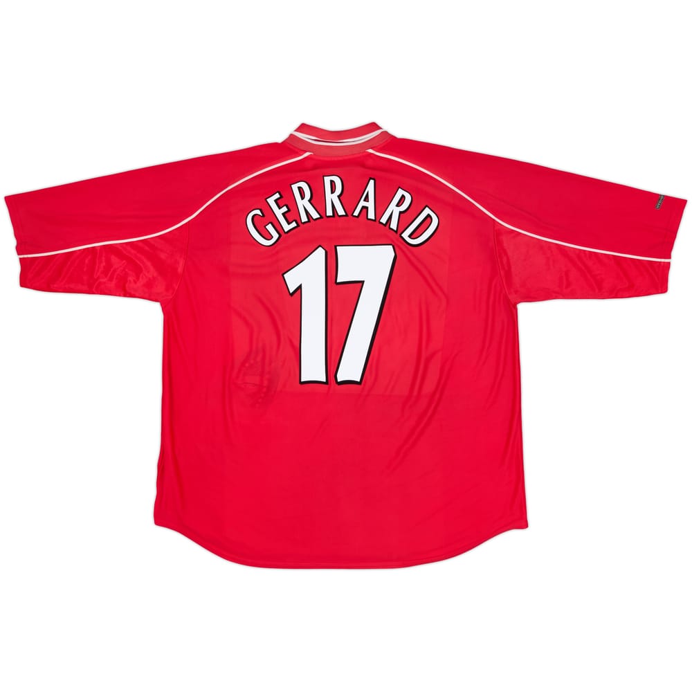 2000-02 Liverpool Camiseta Local Gerrard #17 - 5/10 - (XXL)