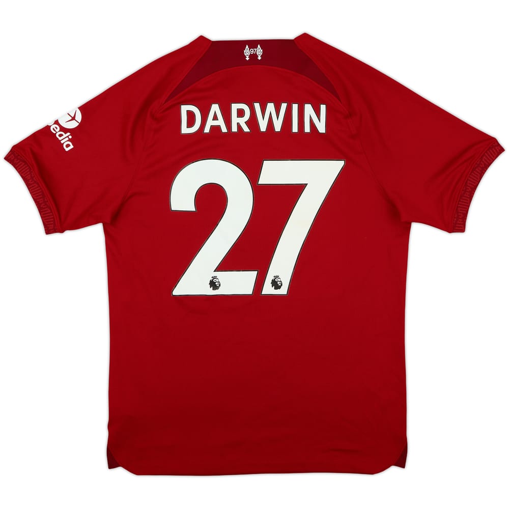2022-23 Liverpool Home Shirt Darwin #27 - 7/10 - (M)