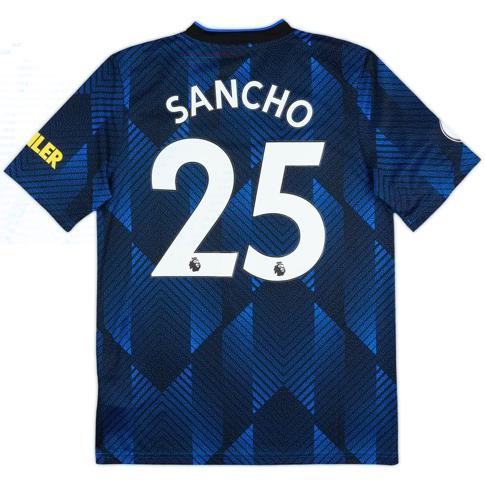 2021-22 Manchester United Third Shirt Sancho #25 - 9/10 - (XL.Boys)