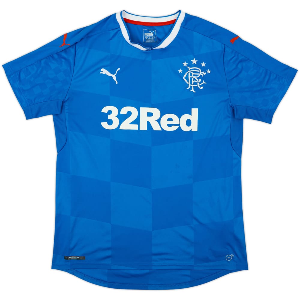2016-18 Rangers Home Shirt - 8/10 - (L)