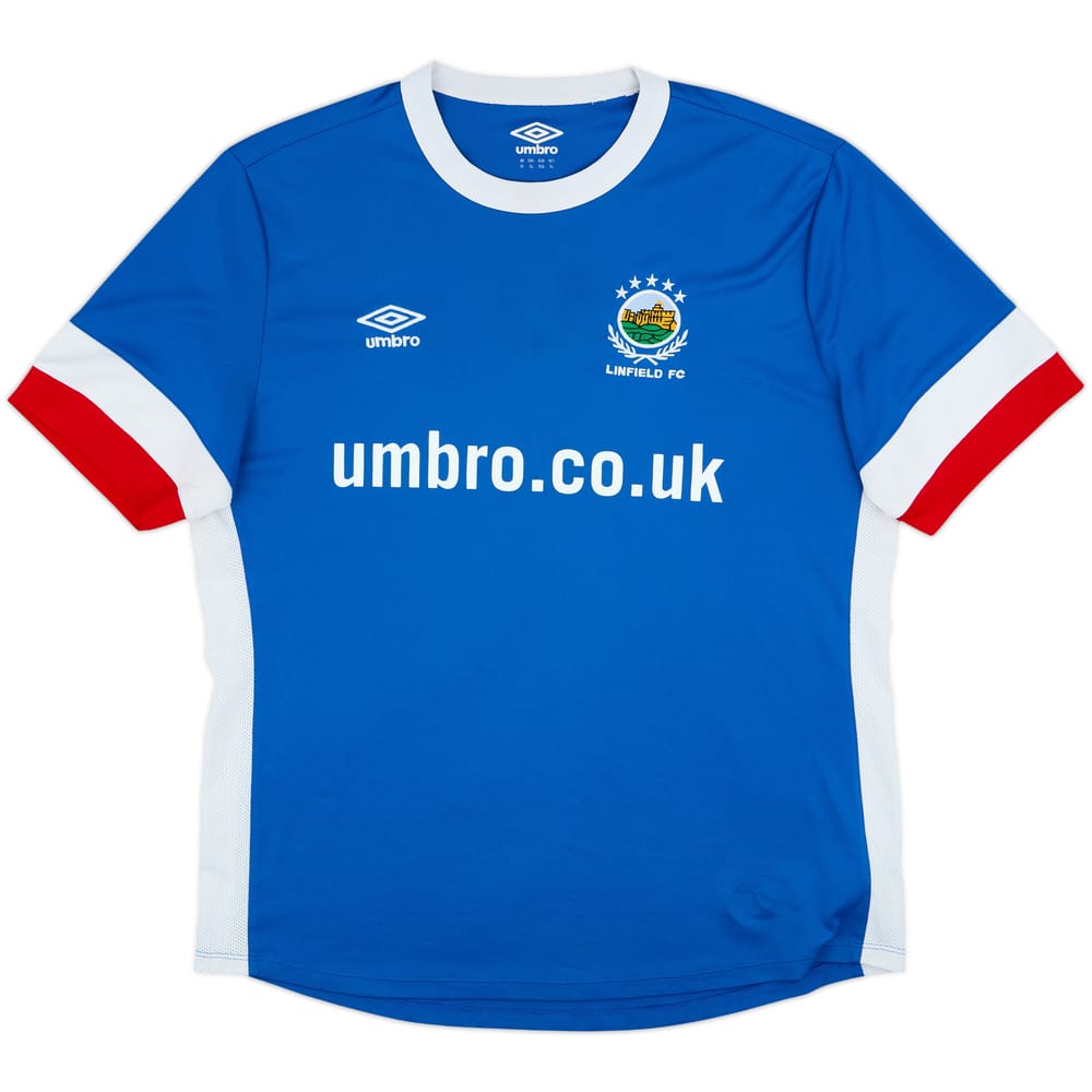Camiseta de local del Linfield 2016-17 - 8/10 - (XL)