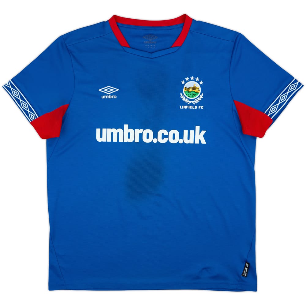 Camiseta de local de Linfield 2019-21 - 4/10 - (XL)