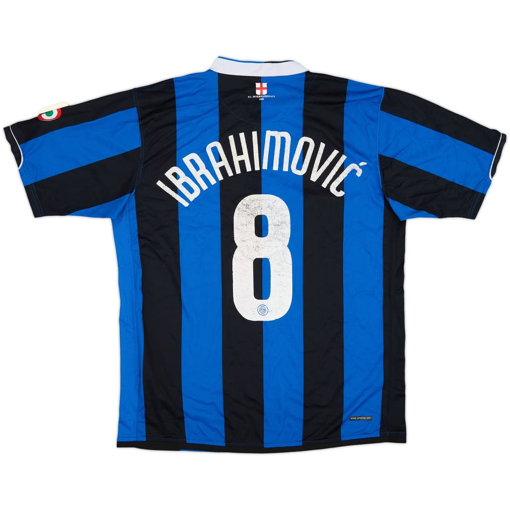 2006-07 Inter de Milán Camiseta Local Ibrahimovic #8 - 5/10 - (L)