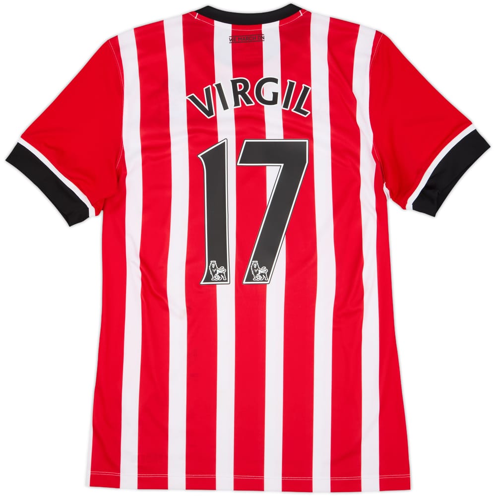 2016-17 Southampton Home Shirt Virgil #17 - 8/10 - (M)