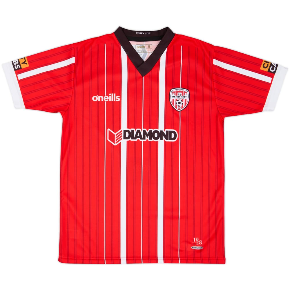 2022-23 Derry City Home Shirt - 10/10 - (L.Boys)