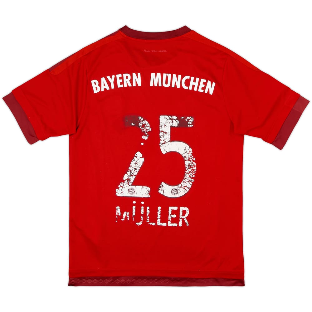 2015-16 Bayern Munich Home Shirt Muller #25 - 4/10 - (S)