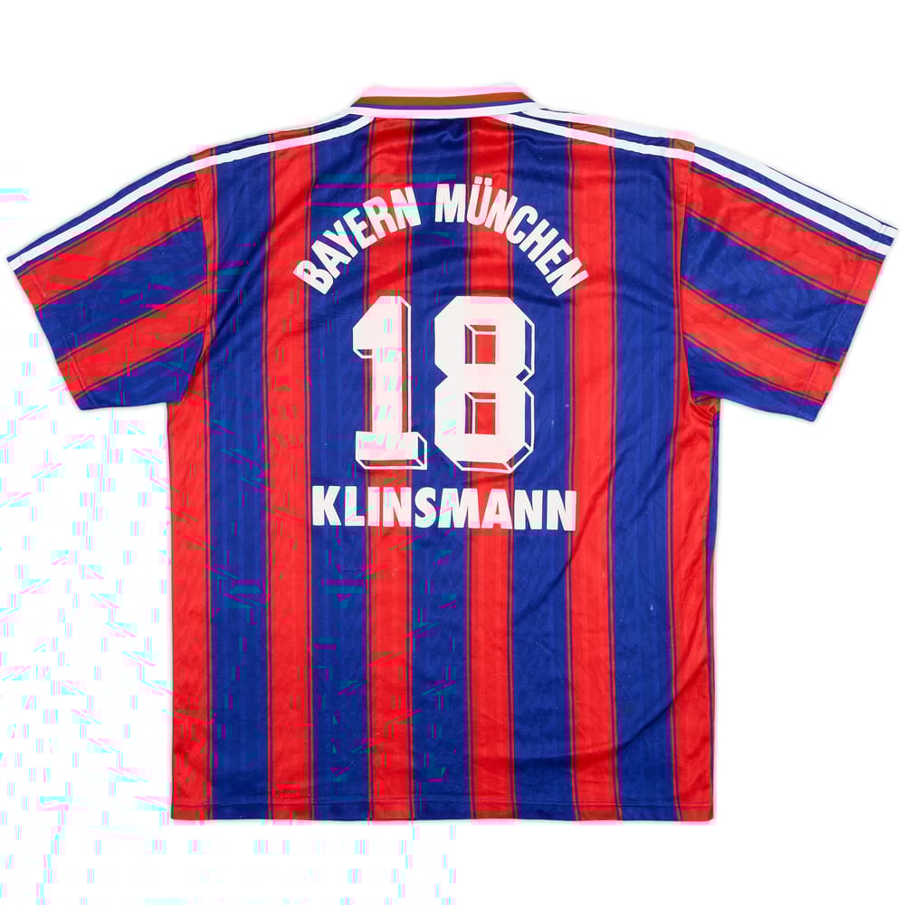 1995-97 Bayern Munich Home Shirt Klinsmann #18 - 6/10 - (M)