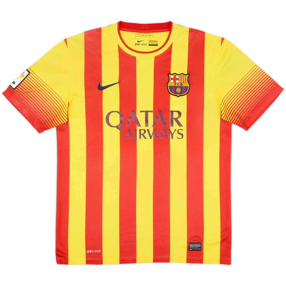 2013-15 Barcelona Away Shirt Alvaro #11 - 4/10 - (M)