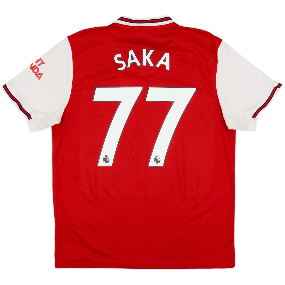 2019-20 Arsenal Home Shirt Saka #77 - 5/10 - (L)