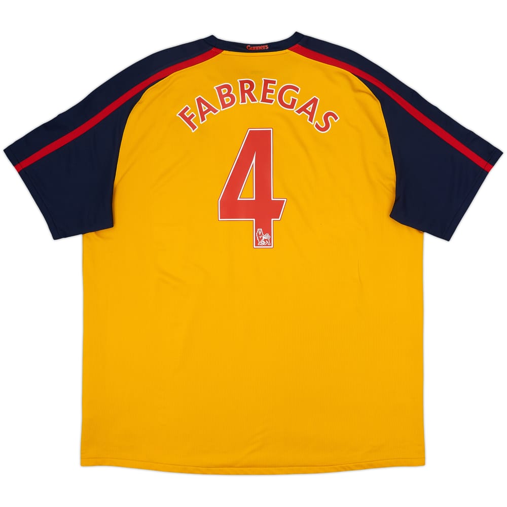 2008-09 Arsenal Camiseta de visitante Fabregas #4 - 6/10 - (XXL)