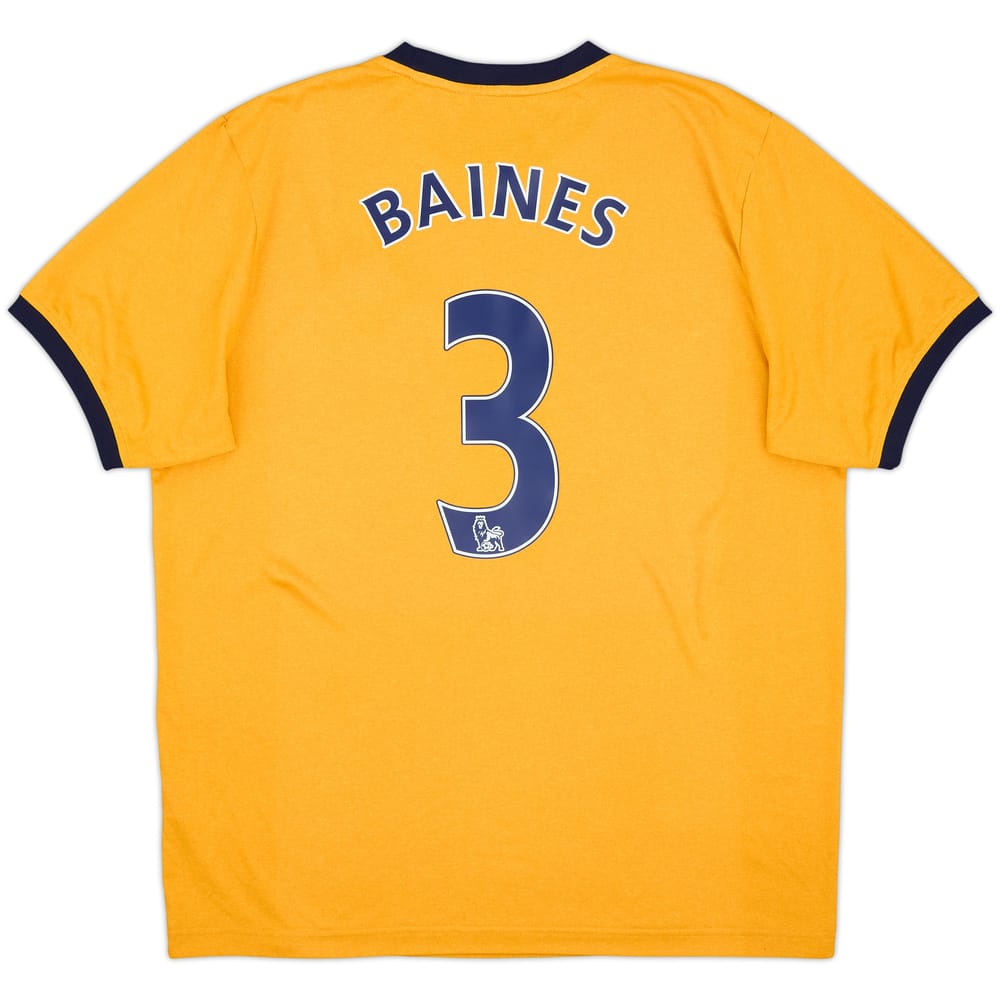 2011-12 Everton Away Shirt Baines #3 - 9/10 - (L)
