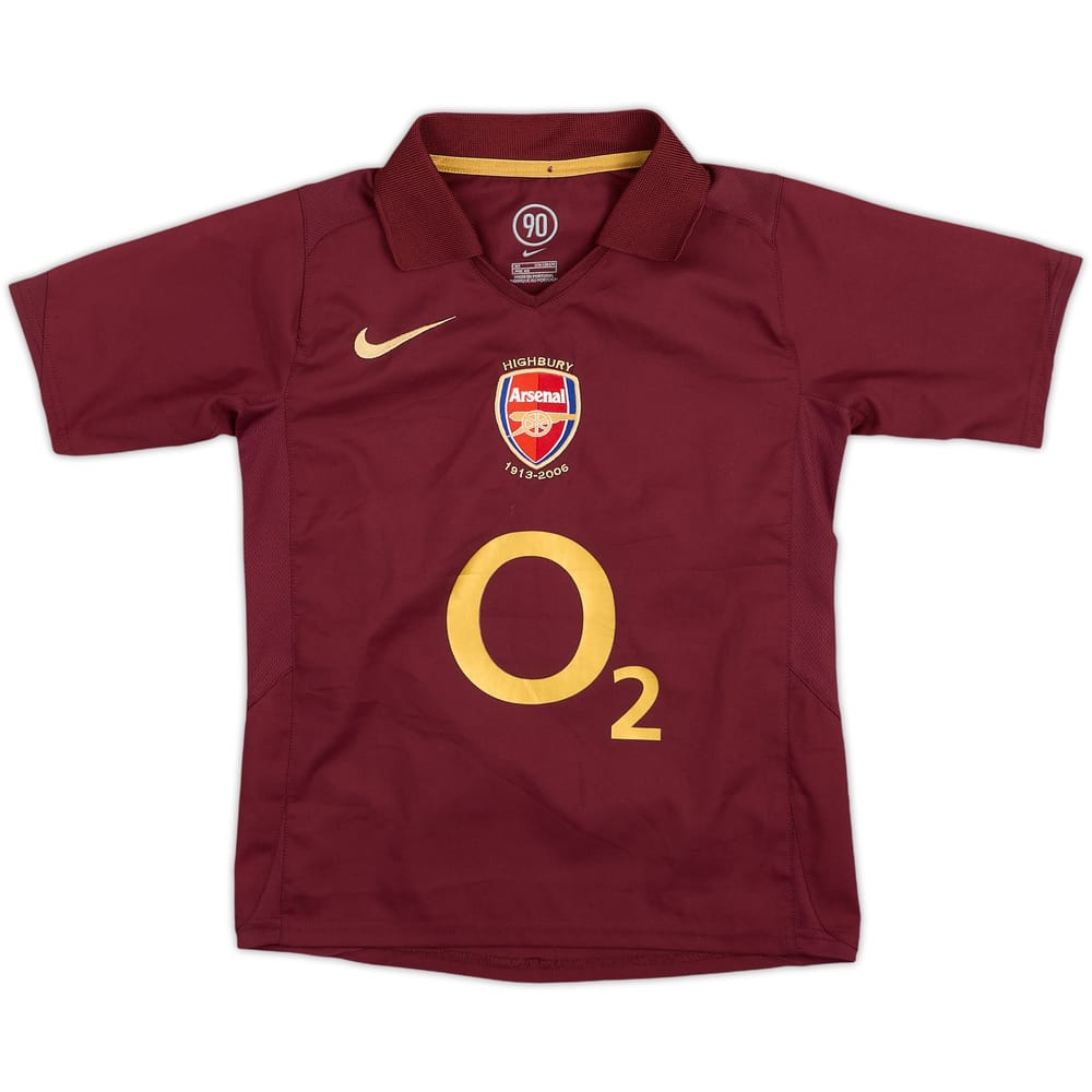 2005-06 Arsenal Home Shirt - 8/10 - (7-8 Years)