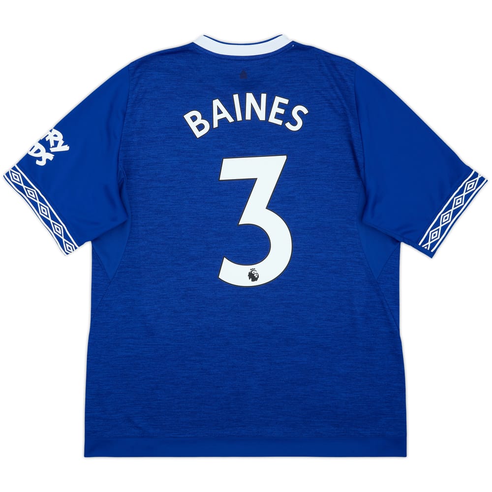 2018-19 Everton Home Shirt Baines #3 - 8/10 - (XL)