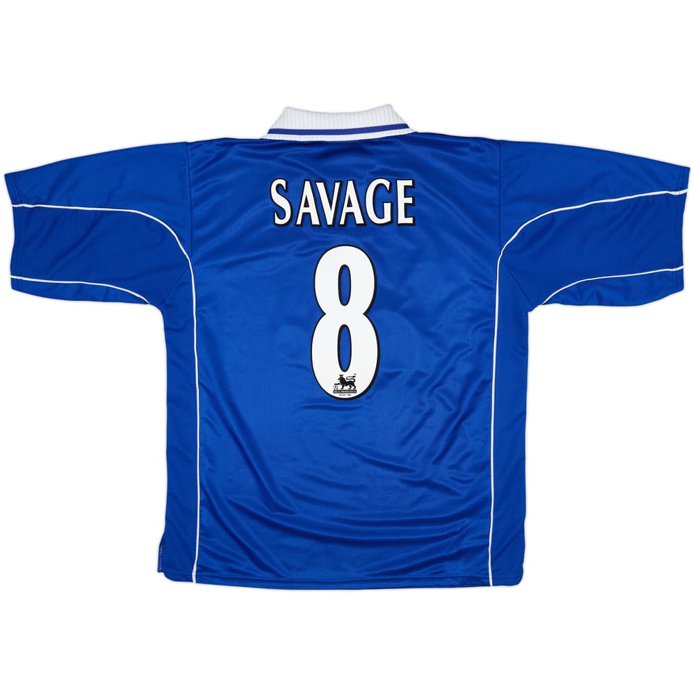 2001-02 Leicester Home Shirt Savage #8 - 7/10 - (XXL)