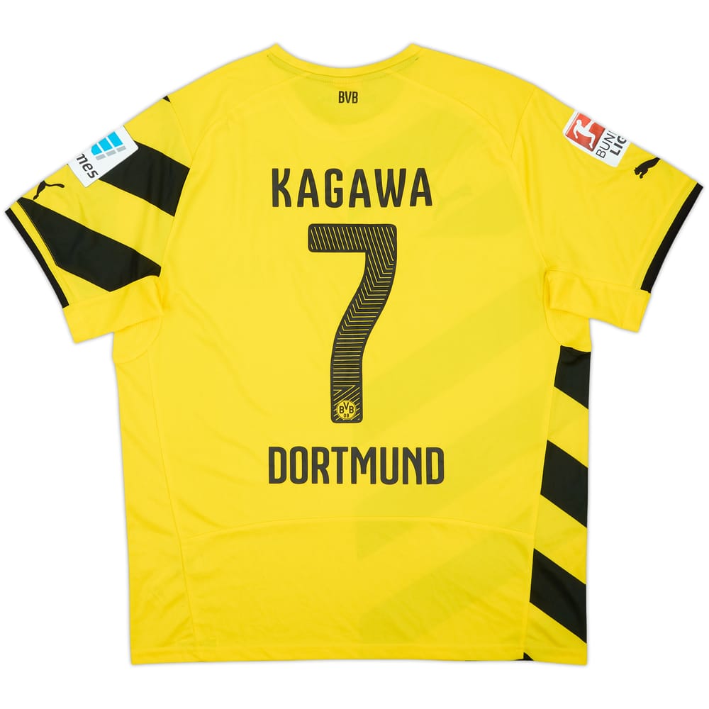 2014-15 Borussia Dortmund Home Shirt Kagawa #7 - 9/10 - (XL)