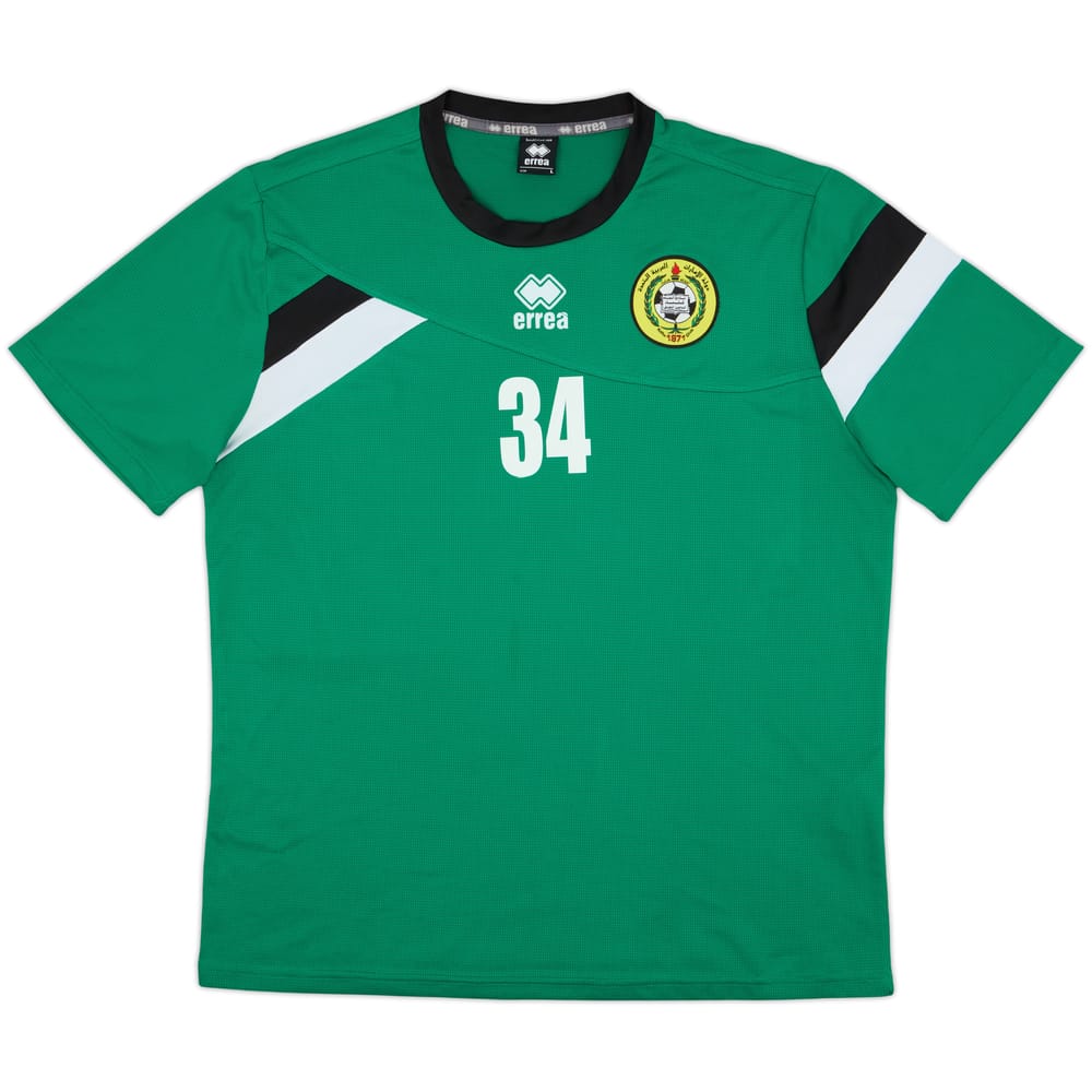 2016-18 Al-Ittihad Kalba Errea Player Issue Training Shirt #34 - 9/10 - (L)