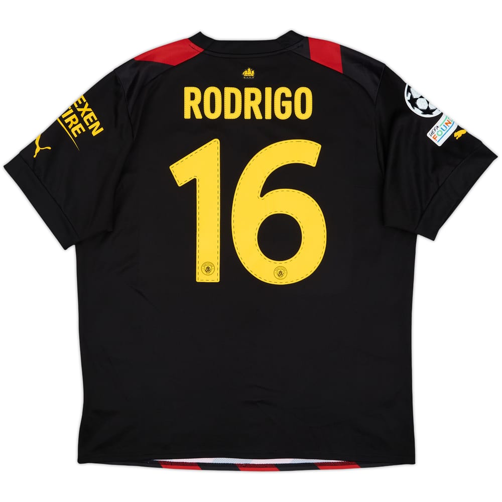2022-23 Manchester City Away Shirt Rodrigo #16 - 9/10 - (XL)