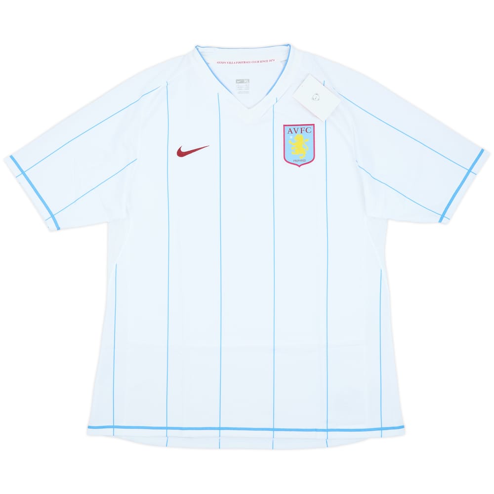 Camiseta de visitante versión jugador del Aston Villa 2007-08 (XL)