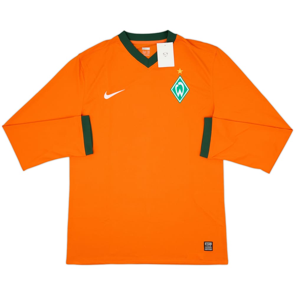 Camiseta de la tercera equipación de manga larga versión jugador del Werder Bremen 2009-10 (XL)