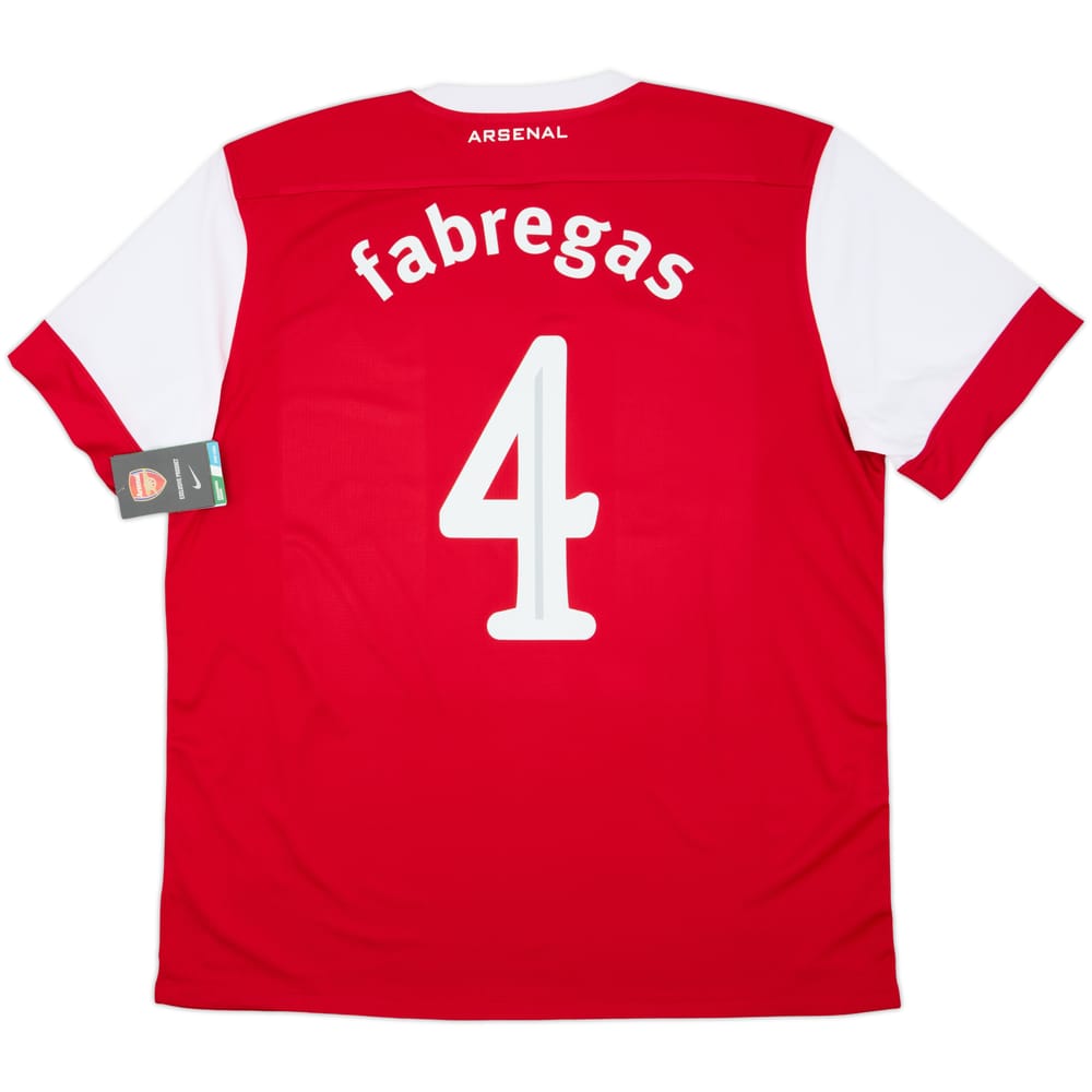 2010-11 Arsenal Home Shirt Fabregas #4 (XL)