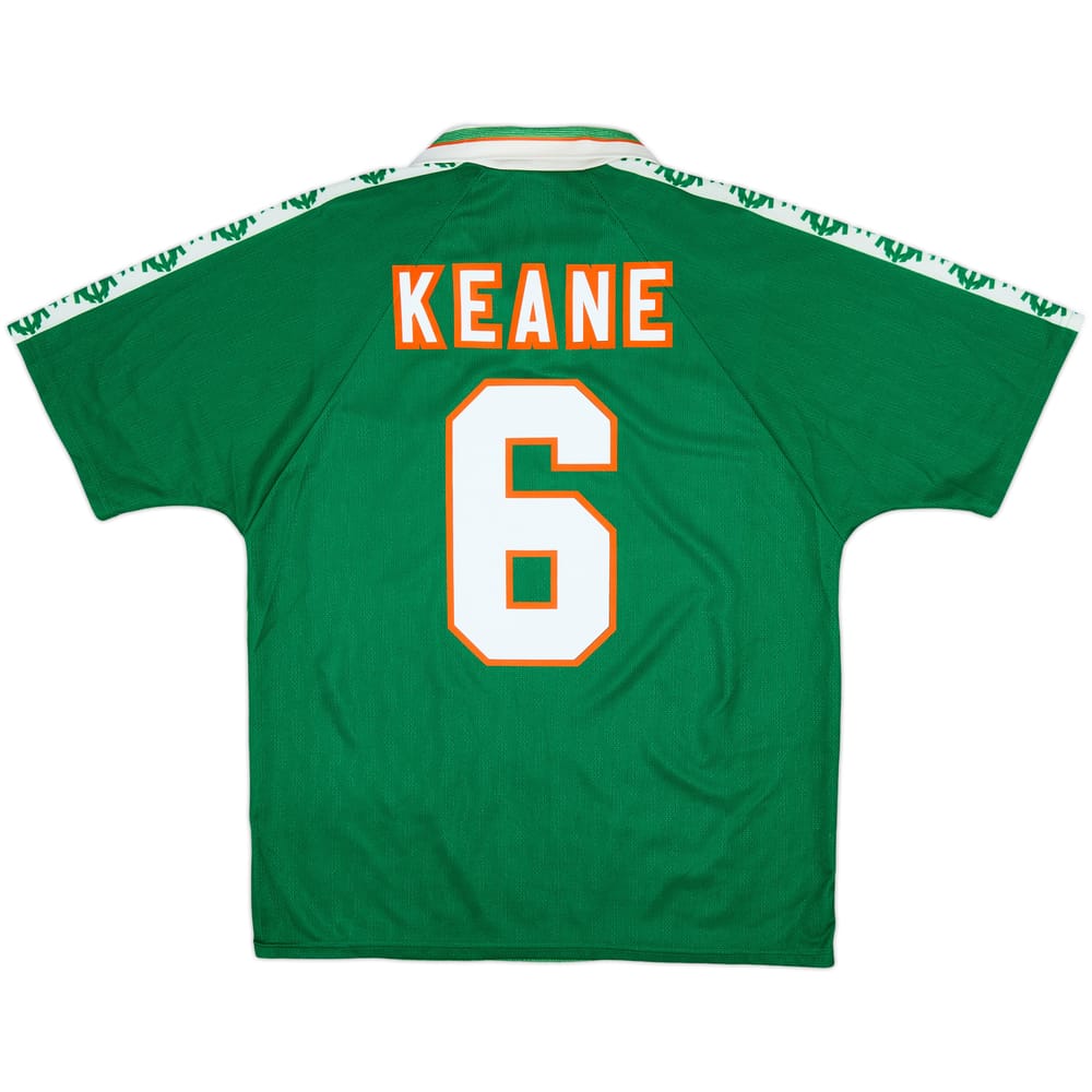 1996-98 Ireland Home Shirt Keane #6 - 8/10 - (L)