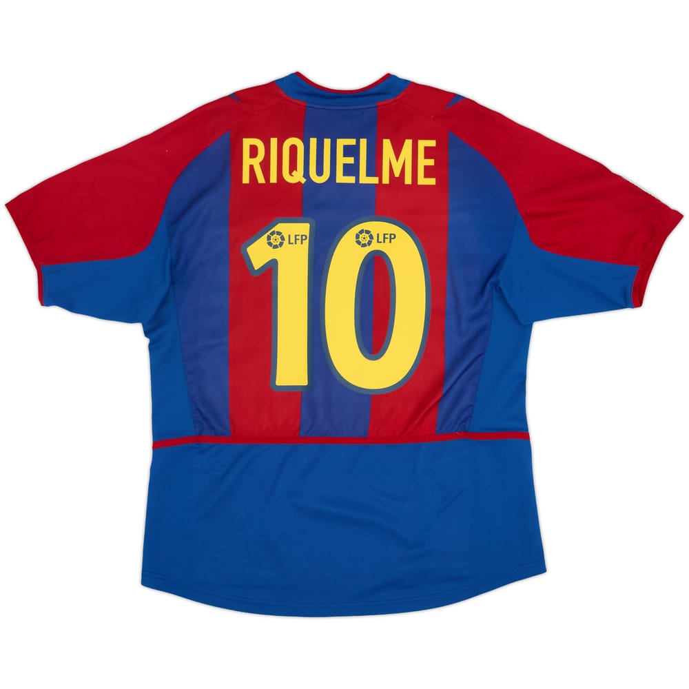 2002-03 Barcelona Home Shirt Riquelme #10 - 7/10 - (M)