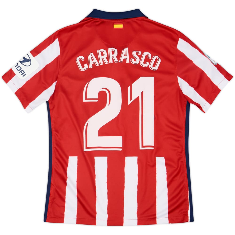 2020-21 Atletico Madrid Home Shirt Carrasco #21 - 4/10 - (M)