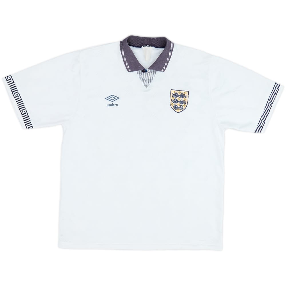 1990-92 England Home Shirt - 5/10 - (L)