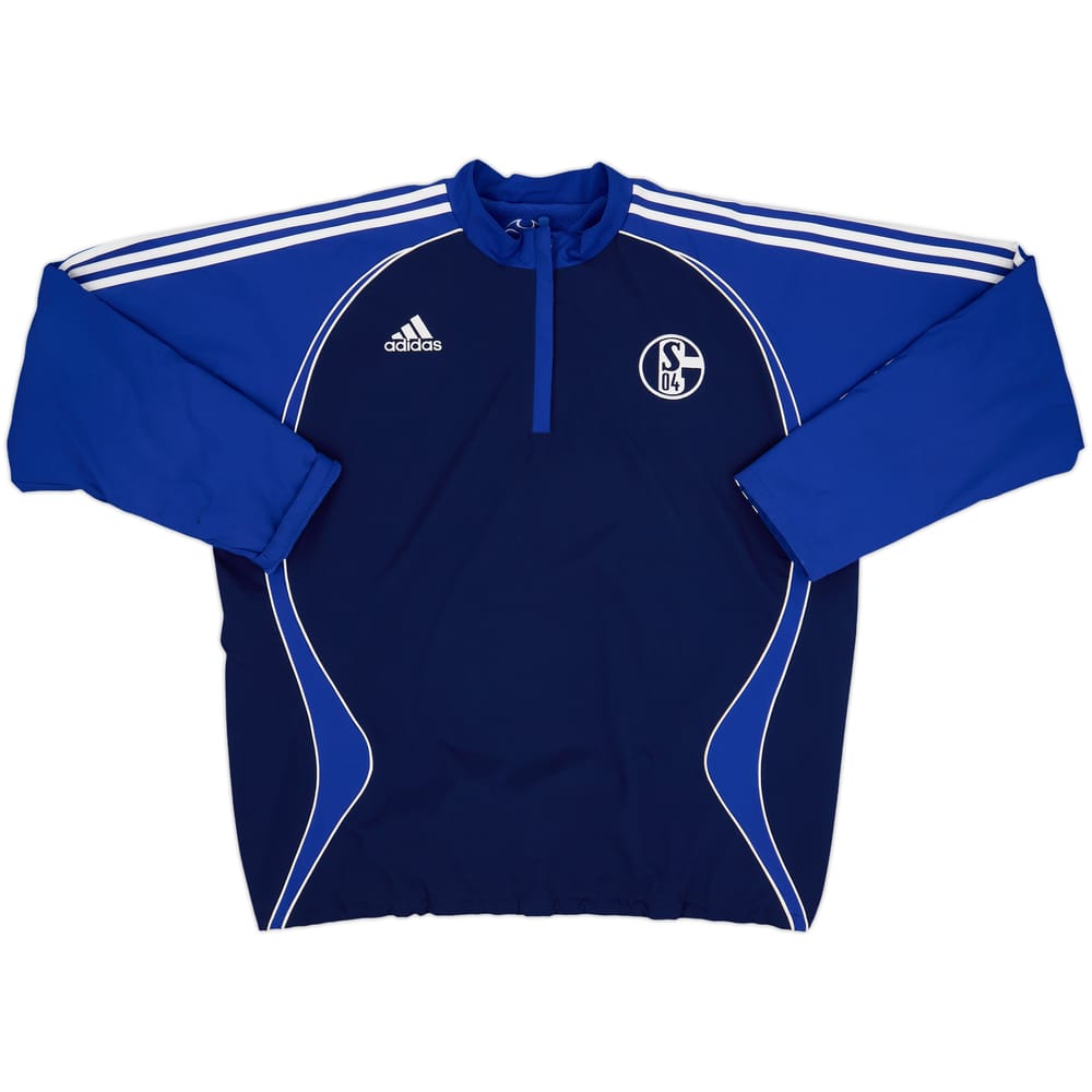 2006-07 Schalke adidas Reversible 1/4 Zip Fleece Top - 10/10 - (3XL)
