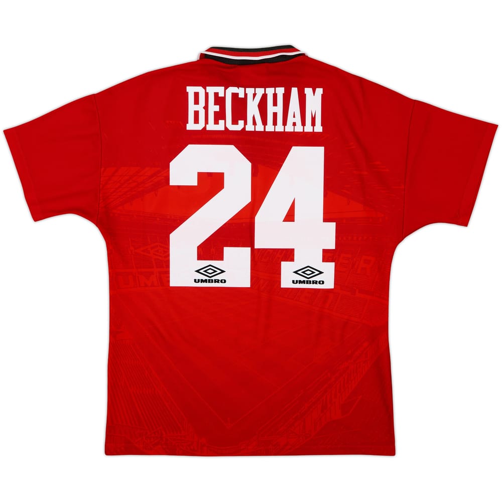 1994-96 Manchester United Local Camiseta Beckham #24 - 8/10 - (M)