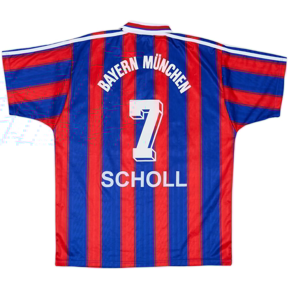 1995-97 Bayern Munich Home Shirt Scholl #7 - 7/10 - (L)