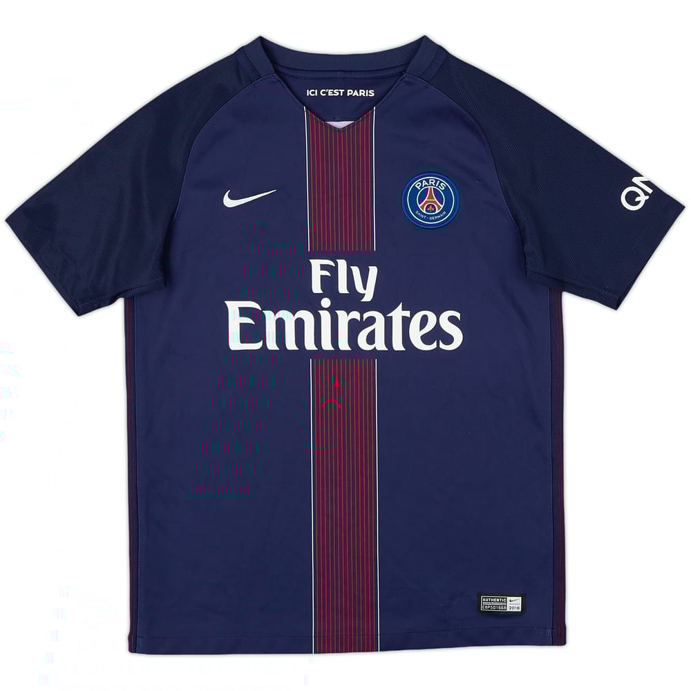 2016-17 Paris Saint-Germain Home Shirt - 9/10 - (L.Boys)