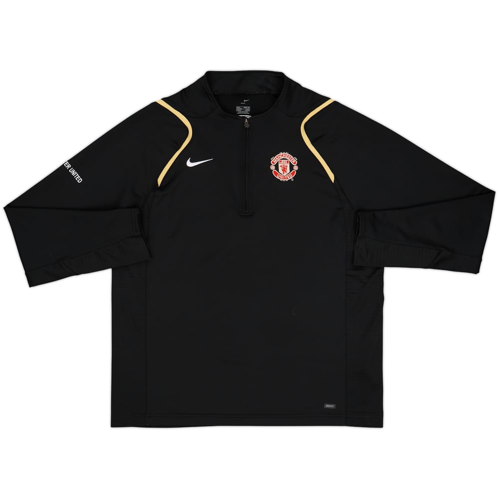 2006-07 Manchester United Nike 1/4 Zip Drill Top - 8/10 - (L)