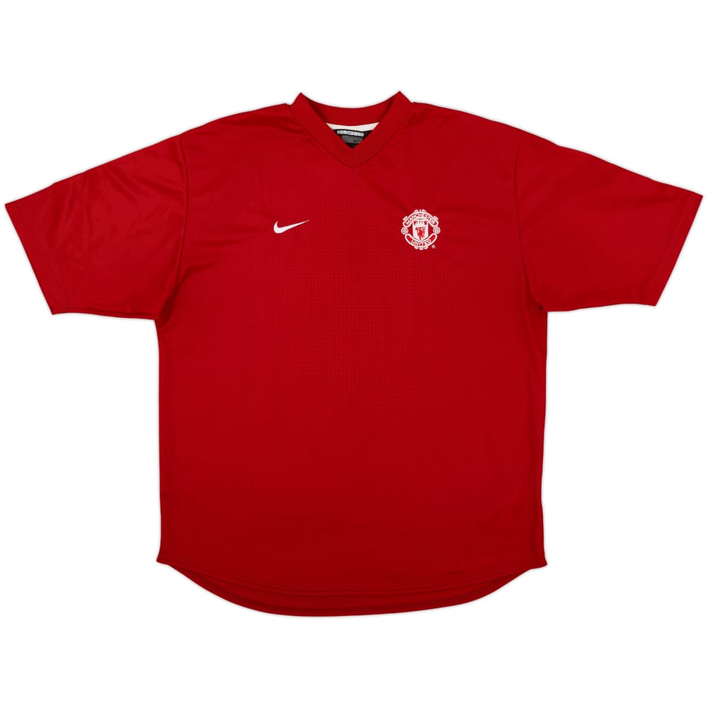 2002-03 Manchester United Nike Training Shirt - 9/10 - (L)